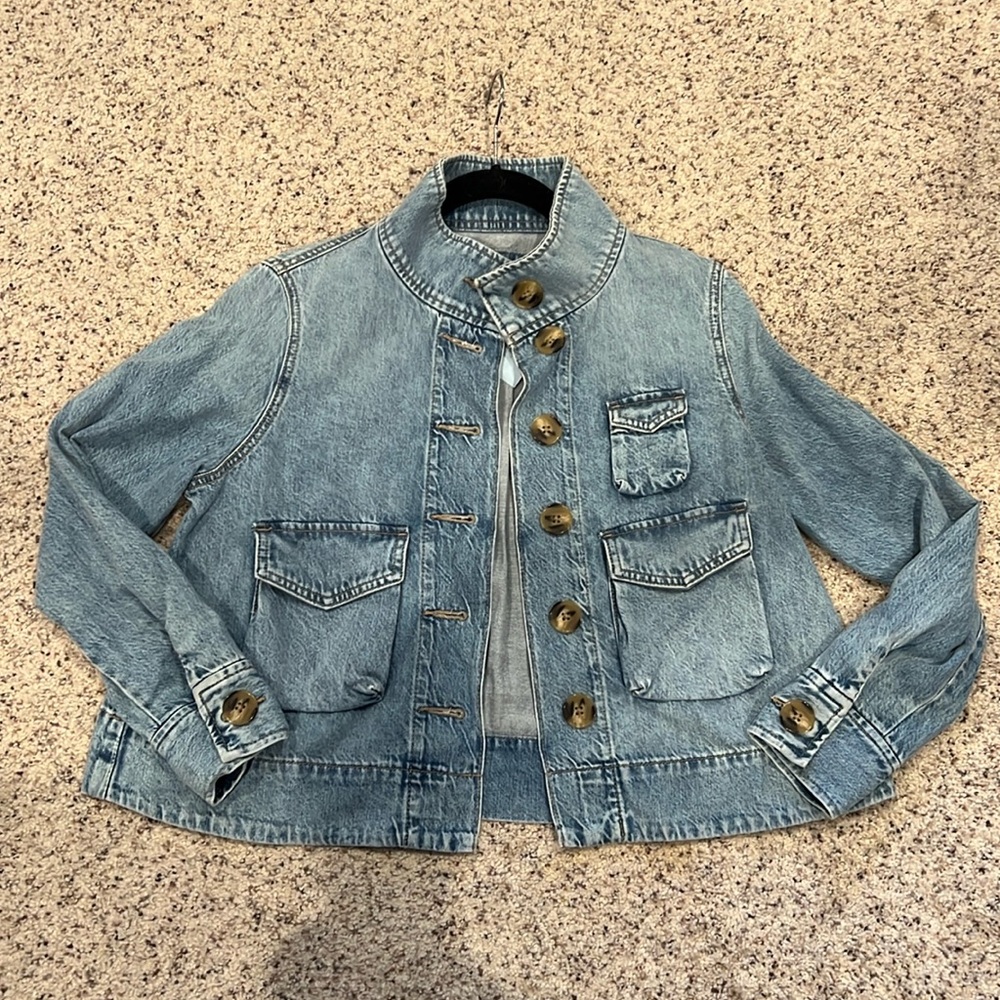 Loft Denim Cargo Jacket